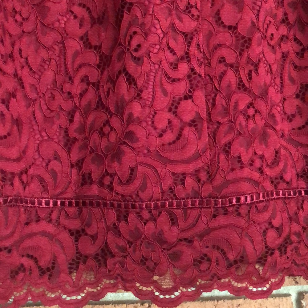 🍷WHBM🍷 PETITE BELL-SLEEVE LACE SHIFT DRESS🍷 - Picture 11 of 11